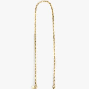 NIB Clare V Box Chain Crossbody Strap Brass
